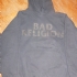 Hoodie with Bad Religion text logo (Gray) - Front (751x1000)